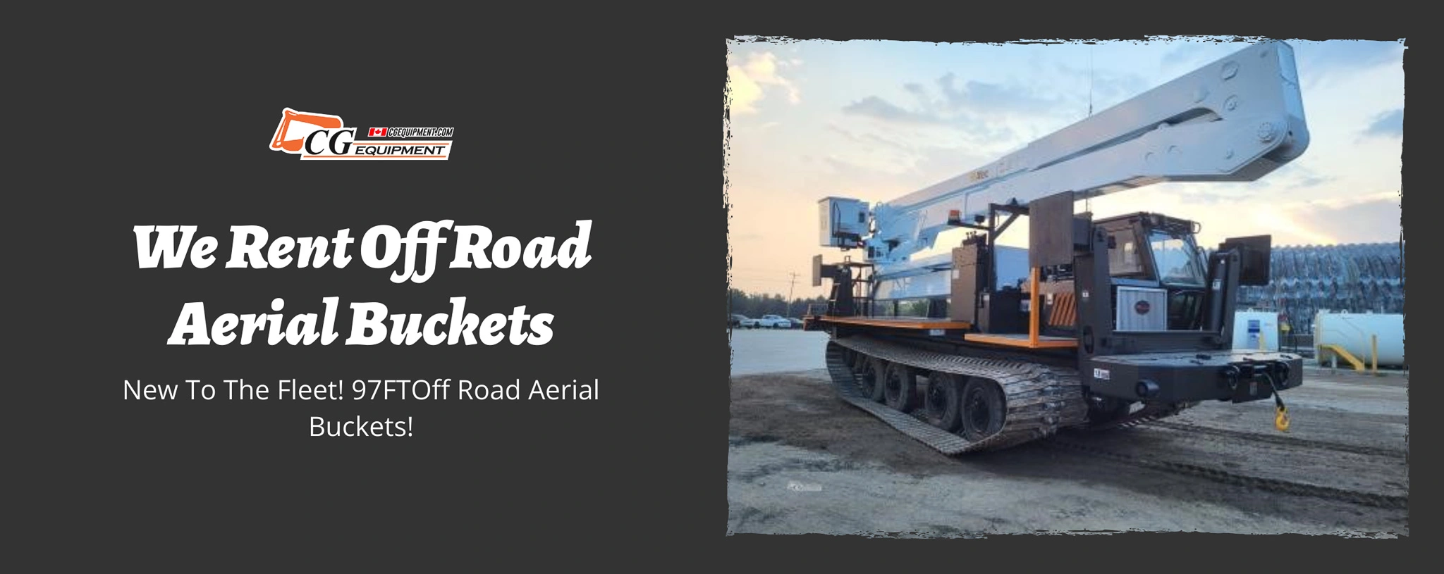 CG Equipmetn Rents Off Road Aerial Buckets